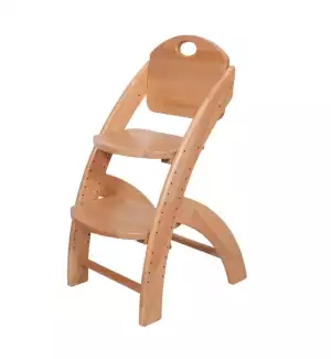 Dětská rostoucí židle z bukového masivu s příjemným vzhledem