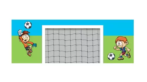 Závěsná textilie na postel Fotbalová branka