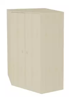 Rohová šatní skříň s dveřmi a hloubkou 576 mm Rudolf