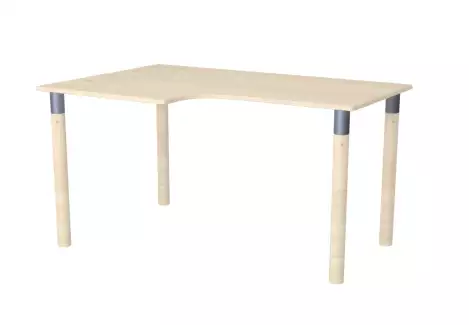 Psací masivní stůl v různých velikostech Ergo