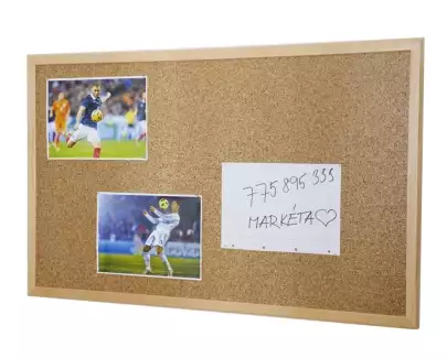 Korková nástěnka pro malé i velké malíře s dřevěným rámem