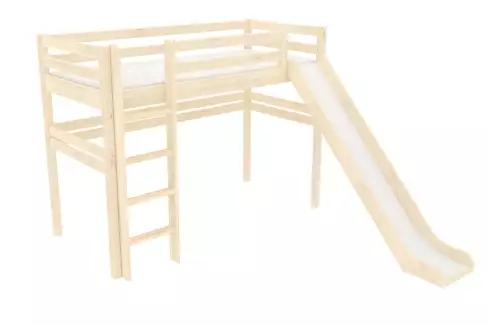 Dřevěná nízká palanda se spnaním v horní části se zábranou B