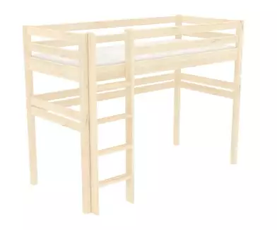 Dřevěná nízká palanda se spaním v horní části Samuel