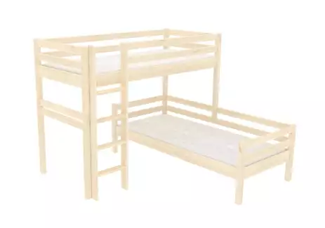 Moderní nízká palanda ve tvaru Elko z dřevěného masivu Erik