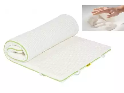 Vrchní matrace z komfortní paměťové pěny s potahem pro zkvalitnění stávající matrace