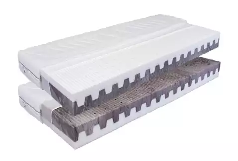 Kvalitní sendvičová 7-zónová matrace z PUR pěn bez lepení POLA - AKCE 1+1 ZDARMA