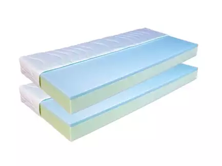 Kvalitní pěnová matrace různé výšky s jádrem z elastické pěny Foma 1+1 ZDARMA
