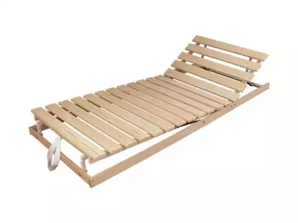 Pevný bukový laťový rošt v rámu s předním výklopem Cyril