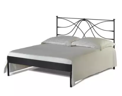 Kovová elegantní postel s kvalitní povrchovou úpravou ve verzi kanape Karolína
