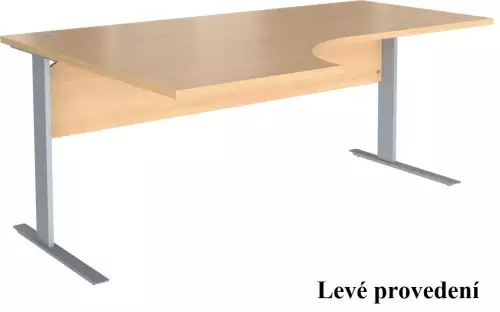 Ergonomický pracovní stůl  s přední clonou z LTD Trend - různé velikosti a provedení