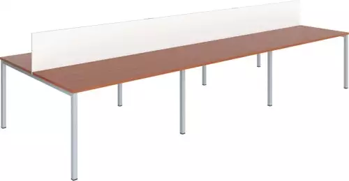Sestava pracovních stolů - 6 míst s paravánem - různé velikosti Klasik