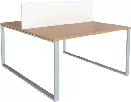 Dvoumístná sestava pracovních stolů s paravánem - různé velikosti Effect
