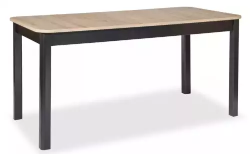 Moderní jídelní rozkládací stůl s kovovou podnoží a deskou v dekoru artisan