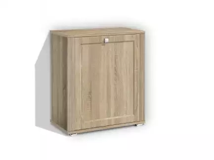 Luxusní koupelnová skříňka s výklopným košem na prádlo v retro stylu LR8