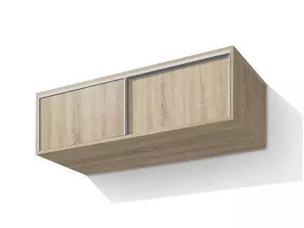 Elegantní nástavec na skříň s dvěma posuvnými dvířky Alan II