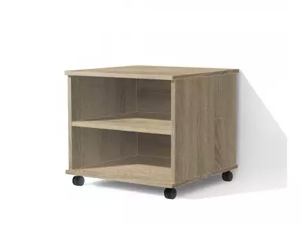 Moderní nízký pojízdný policový kontejner různých rozměrů Alex 12