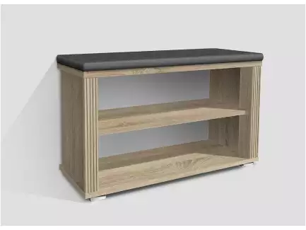 Praktický retro botník různých rozměrů se sedákem a možností dvířek Eva