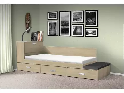 Praktická konfigurovatelná válenda s možností stolu Karolína