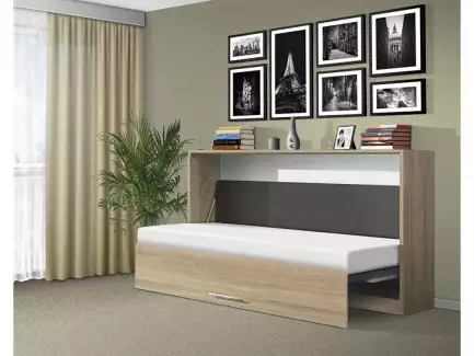 Výklopná postel s kvalitním lamelovým roštem různých barev Týna