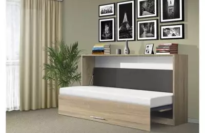 Výklopná postel s kvalitním lamelovým roštem různých barev Týna