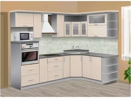 Dostupná a moderní kuchyňská linka s velkým úložným prostorem Mona