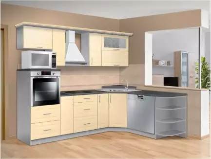 Dostupná a moderní kuchyňská linka s velkým úložným prostorem Mona II