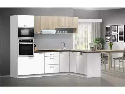 Dostupná rohová kuchyňská linka v moderním provedení Otakar