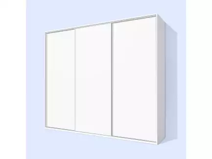 Moderní vysoká šatní skříň s posuvnými dveřmi z 18 mm lamina Alonso