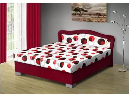 Čalouněná postel s polohovací matrací a úložným prostorem Táňa