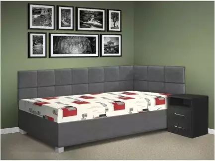Čalouněné nástěnné panely pro postele a válendy různých barev a rozměrů