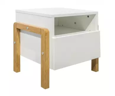 Noční stolek se dvěma policemi pro praktické uložení předmětů Valerie