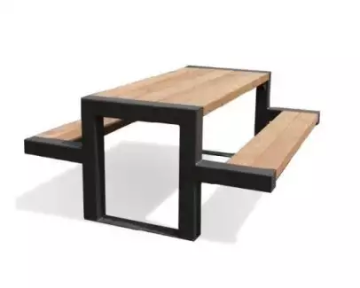 Stylový set s integrovanými lavicemi do parků a zahrad