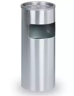 Venkovní odpadkový koš s popelníkem 60 x 25 x 25 cm