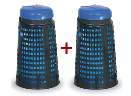 Odpadkový koš z tvrdého plastu v různých barvách, 1+1 zdarma