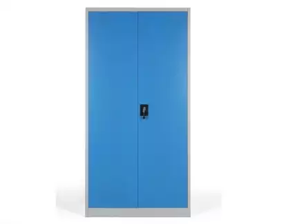 Dvoudveřová kovová skříň se 4 nastavitelnými policemi