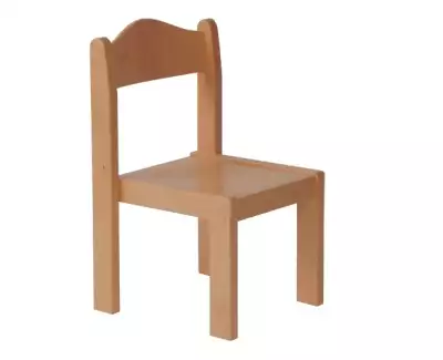 Dřevěná dětská židlička stohovatelná, výška sedu 32 cm