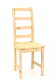 Celodřevěná židle Nina masiv borovice - nosnost židle až 120kg