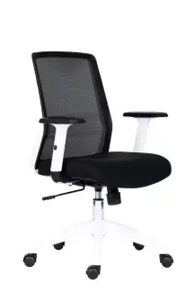 Studentská kancelářská židle s bílými plasty Novello