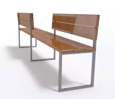 Oboustranná venkovní lavička s kvalitní ocelovou konstrukcí Olga