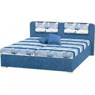 Polohovací nebo pevné dvoulůžko s ÚP a polštářky v čele Ota