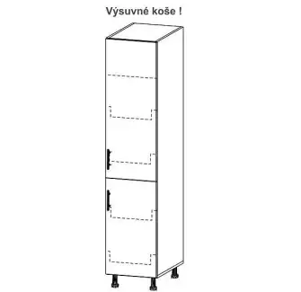 Potravinová skříň s výsuvnými košíky - OVK140101