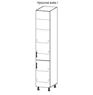 Potravinová dvouskříň s výsuvnými koši s dlouhou životností Václav