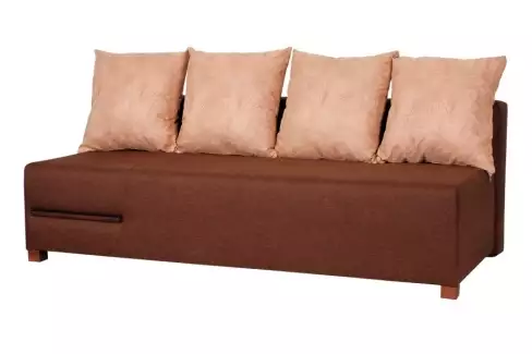 Rozkládací pohovka s opěrnými polštáři a úložným prostorem P708