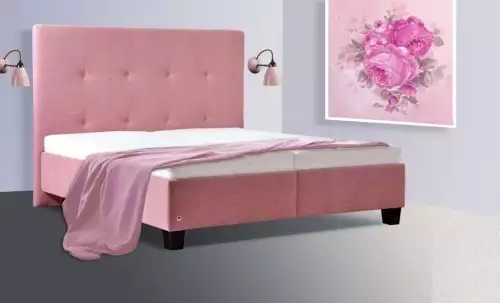 Elegantní hotelová dvoulůžková postel s úložným prostorem Pavla