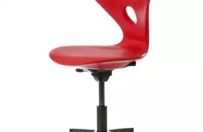 Židle ergonomická otočná, čalouněný sedák Leo