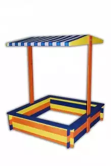 Dětské dřevěné pískoviště se stříškou