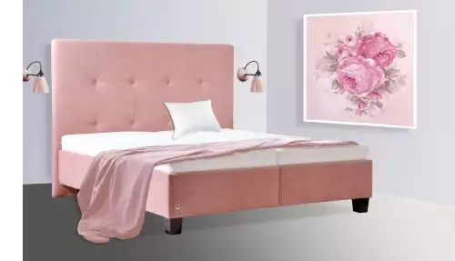 Elegantní manželská postel s polstrovaným čelem Zuzana SKLADEM