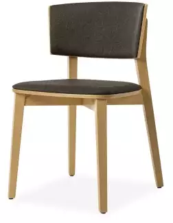 Masivní buková židle s čalouněným sedákem a opěradlem Ramon