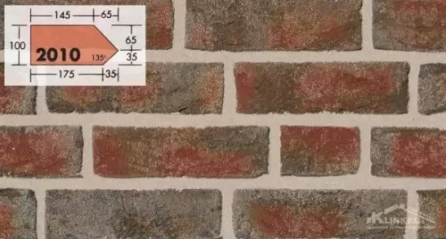 Červená plná cihla NFD 35/2010 Formback buntgeflammt