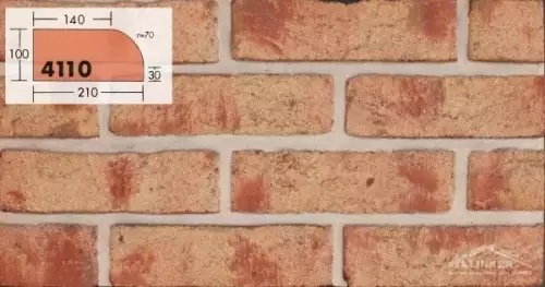 Plná ražená cihla NFD 30/4110 Moorbrand sandgelb bunt